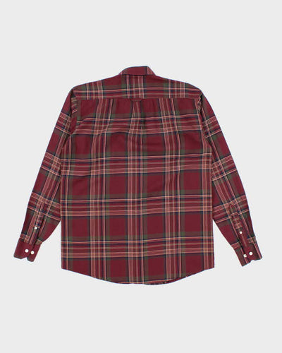 Vintage 2000's Ralph Lauren Small Horse Long Sleeve Flannel Shirt - L