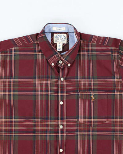 Vintage 2000's Ralph Lauren Small Horse Long Sleeve Flannel Shirt - L