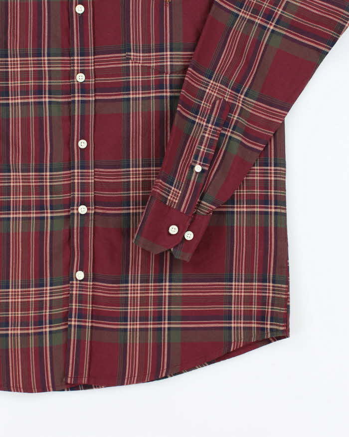 Vintage 2000's Ralph Lauren Small Horse Long Sleeve Flannel Shirt - L