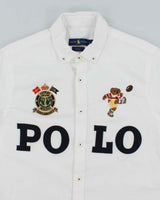 Vintage 2000's Ralph Lauren Patched Polo Spell Out Long Sleeve Shirt - XL