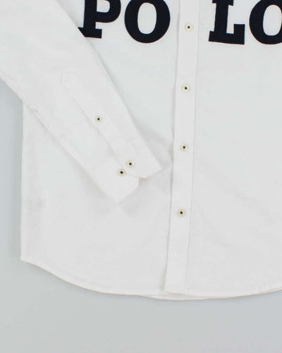 Vintage 2000's Ralph Lauren Patched Polo Spell Out Long Sleeve Shirt - XL