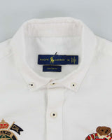 Vintage 2000's Ralph Lauren Patched Polo Spell Out Long Sleeve Shirt - XL