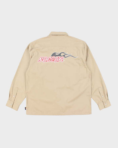 Vintage 2000's Nascar Racing Oversized Snap Button Long Sleeve Shirt - XL