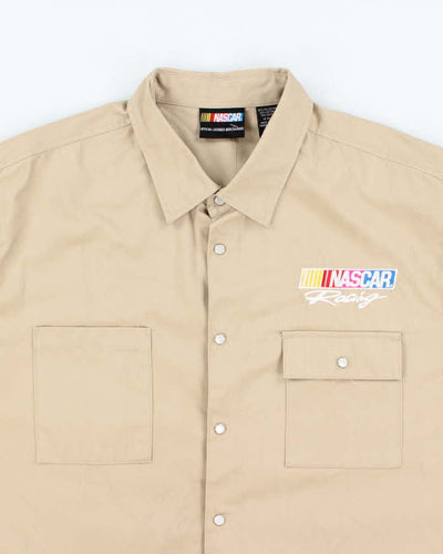 Vintage 2000's Nascar Racing Oversized Snap Button Long Sleeve Shirt - XL