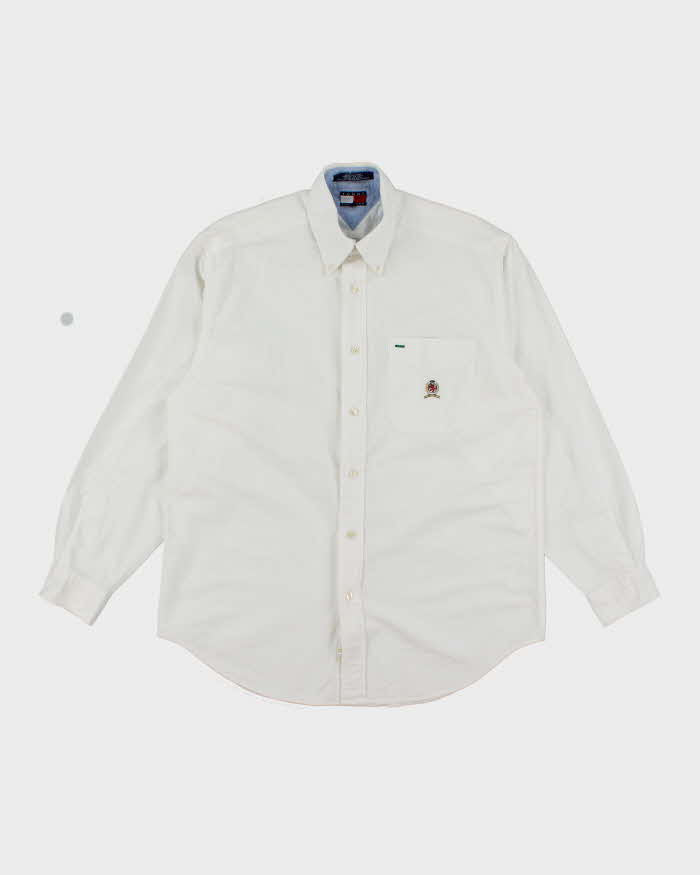 Vintage 2000's Tommy Hilfiger Patched Logo Long Sleeve Shirt - S