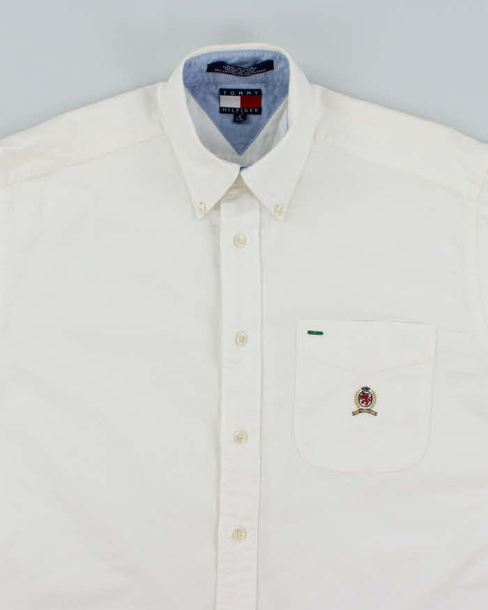 Vintage 2000's Tommy Hilfiger Patched Logo Long Sleeve Shirt - S