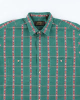 Vintage 90's Eddie Bauer Patterned Long Sleeve Shirt - L