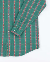 Vintage 90's Eddie Bauer Patterned Long Sleeve Shirt - L