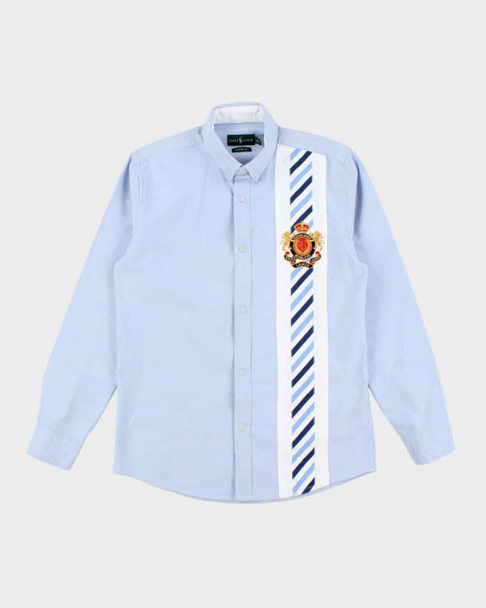 Vintage 2000's Ralph Lauren Patterned Embroidered Patch Shirt - M