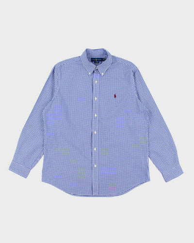 Vintage 2000's Ralph Lauren Checked Patterned Long Sleeve Shirt - L