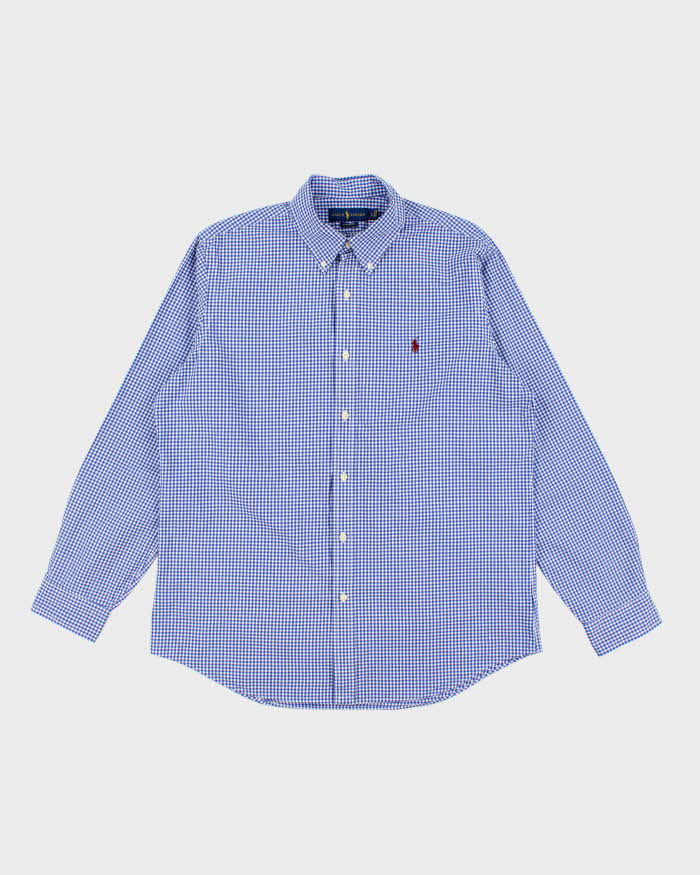 Vintage 2000's Ralph Lauren Checked Patterned Long Sleeve Shirt - L