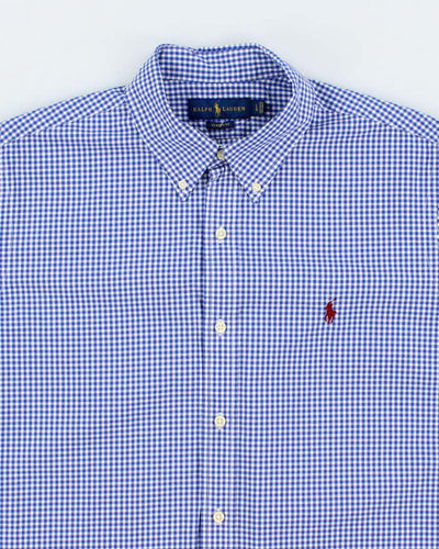 Vintage 2000's Ralph Lauren Checked Patterned Long Sleeve Shirt - L