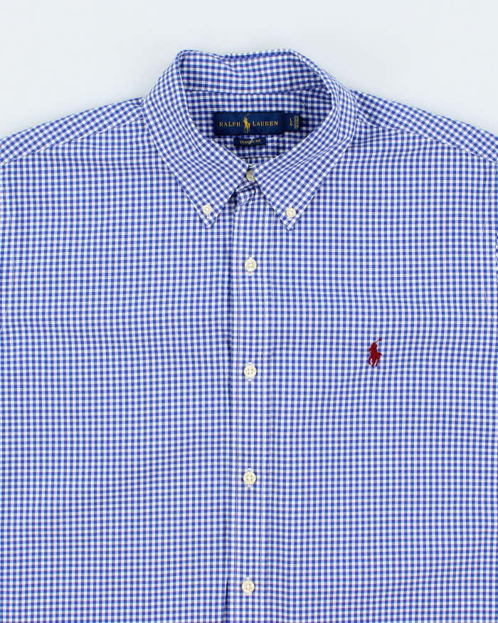 Vintage 2000's Ralph Lauren Checked Patterned Long Sleeve Shirt - L