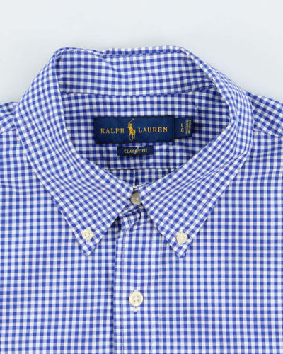 Vintage 2000's Ralph Lauren Checked Patterned Long Sleeve Shirt - L