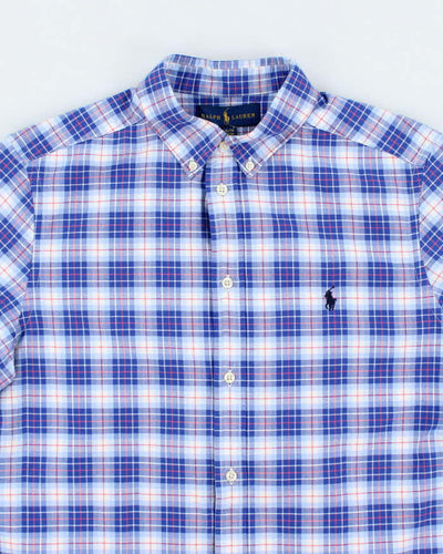 Vintage 2000's Ralph Lauren Patterned Short Sleeve Shirt - XL