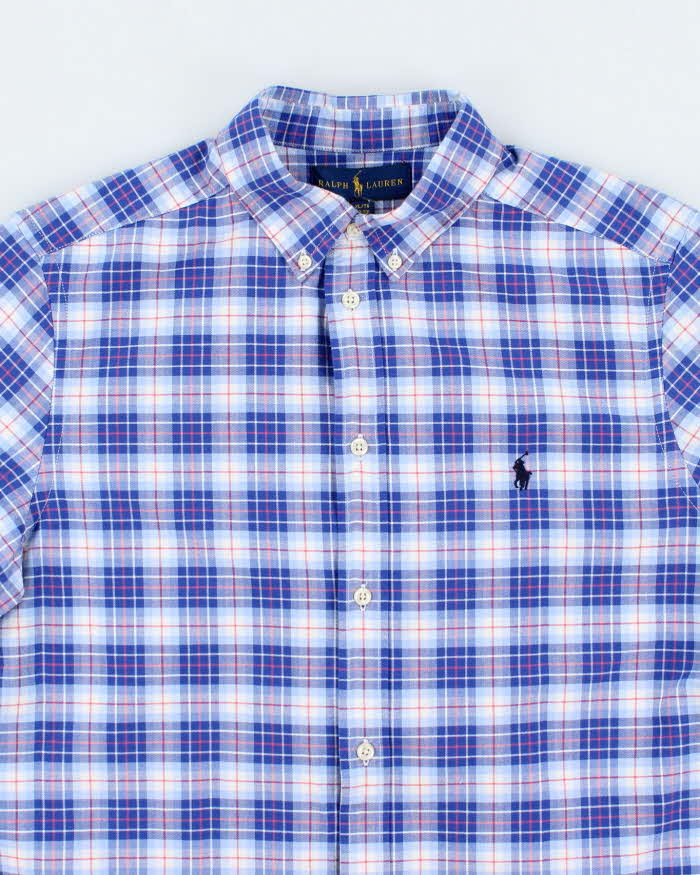 Vintage 2000's Ralph Lauren Patterned Short Sleeve Shirt - XL