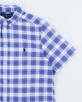 Vintage 2000's Ralph Lauren Patterned Short Sleeve Shirt - XL