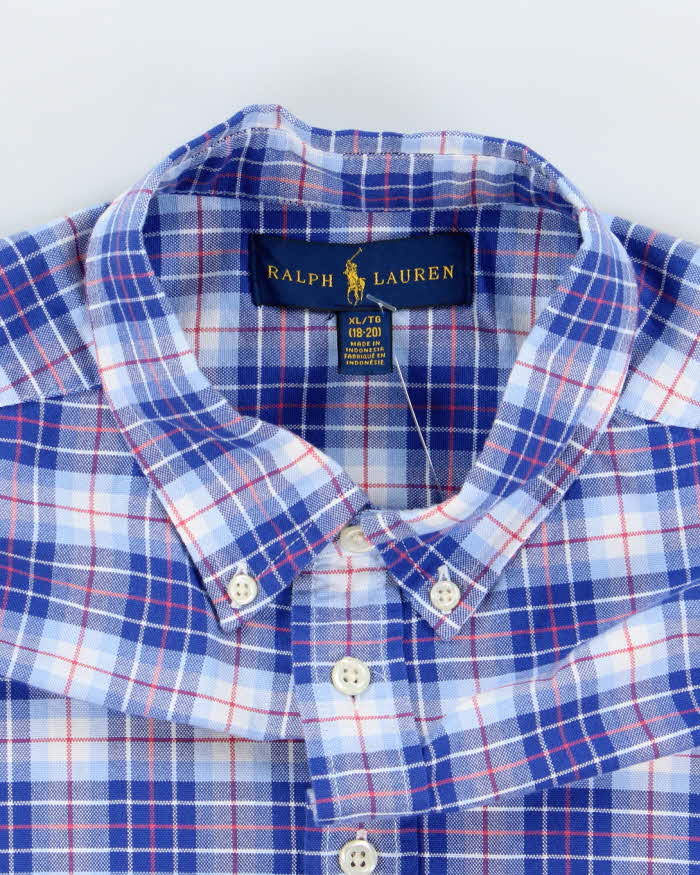 Vintage 2000's Ralph Lauren Patterned Short Sleeve Shirt - XL