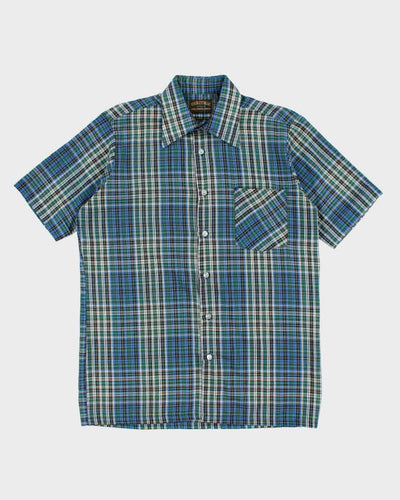 Vintage 2000's Heritage Patterned Short Sleeve Shirt - M