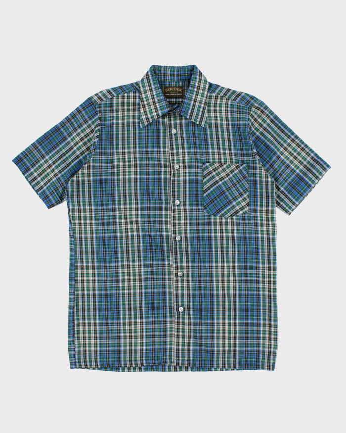 Vintage 2000's Heritage Patterned Short Sleeve Shirt - M