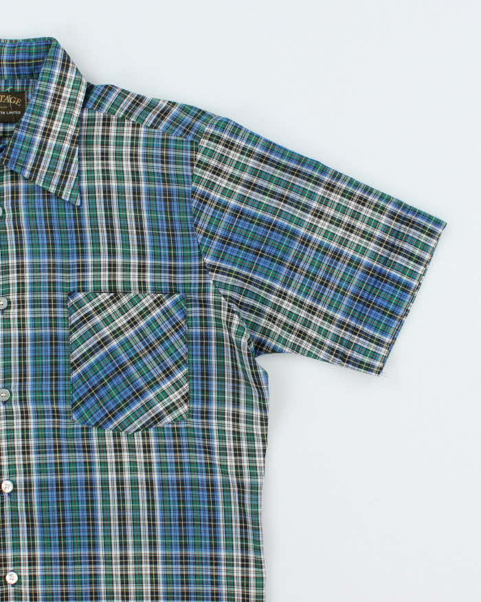 Vintage 2000's Heritage Patterned Short Sleeve Shirt - M