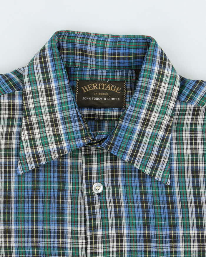 Vintage 2000's Heritage Patterned Short Sleeve Shirt - M