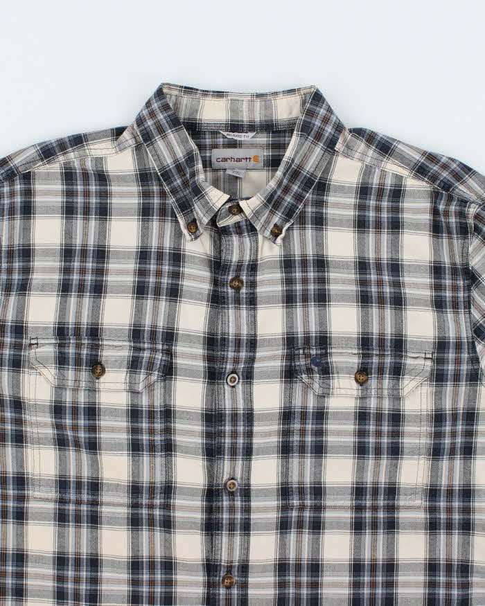 Vintage 2000's Carhartt Faded Long Sleeve Shirt - XL