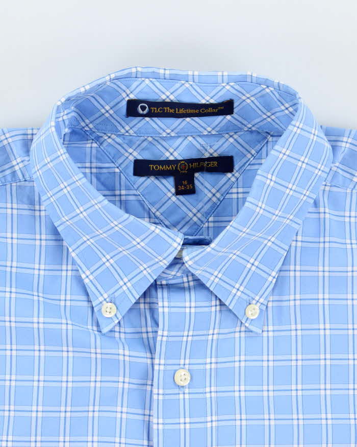 Vintage 90's Tommy Hilfiger Patterned Long Sleeve Shirt - L