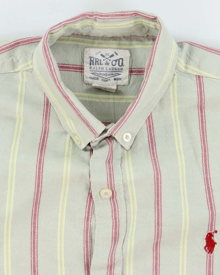 Vintage Ralph Lauren RRL Striped Long Sleeve Shirt - L