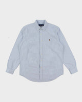 Vintage Ralph Lauren Striped Heavyweight Long Sleeve Shirt - L