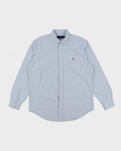 Vintage Ralph Lauren Striped Heavyweight Long Sleeve Shirt - L
