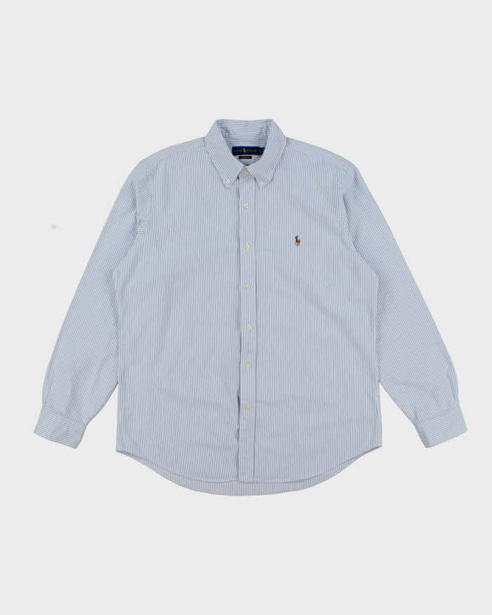 Vintage Ralph Lauren Striped Heavyweight Long Sleeve Shirt - L
