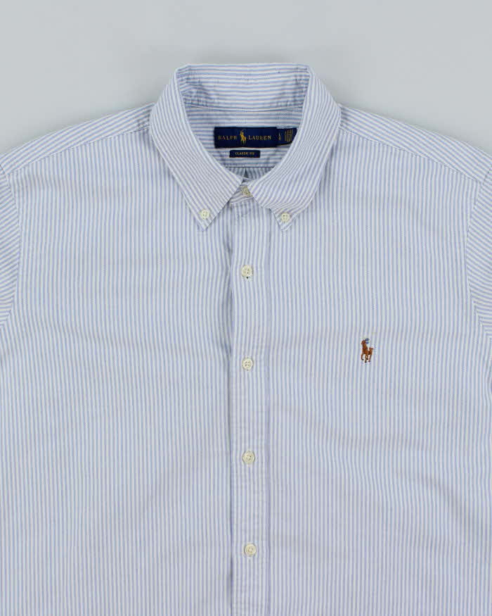 Vintage Ralph Lauren Striped Heavyweight Long Sleeve Shirt - L