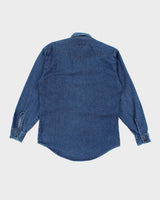 Vintage 2000's Levi's Dark Wash Long Sleeve Denim Shirt - M