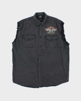 Vintage Y2K Sturgis Biker Graphic Printed Sleeveless Shirt - XXL