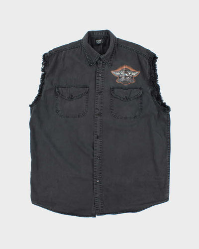 Vintage Y2K Sturgis Biker Graphic Printed Sleeveless Shirt - XXL