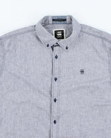 Vintage Y2K G-Star Raw Grey Brushed Long Sleeve Shirt - XL