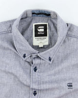 Vintage Y2K G-Star Raw Grey Brushed Long Sleeve Shirt - XL
