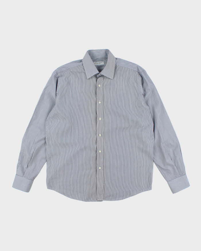 Vintage Yves Saint Laurent Fine Striped Long Sleeve Shirt - L