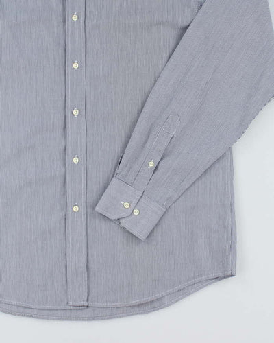 Vintage Yves Saint Laurent Fine Striped Long Sleeve Shirt - L