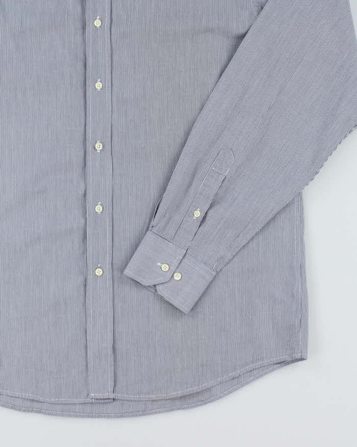 Vintage Yves Saint Laurent Fine Striped Long Sleeve Shirt - L