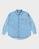 Vintage 2000's Levi's SilverTab Light Wash Denim Shirt - M