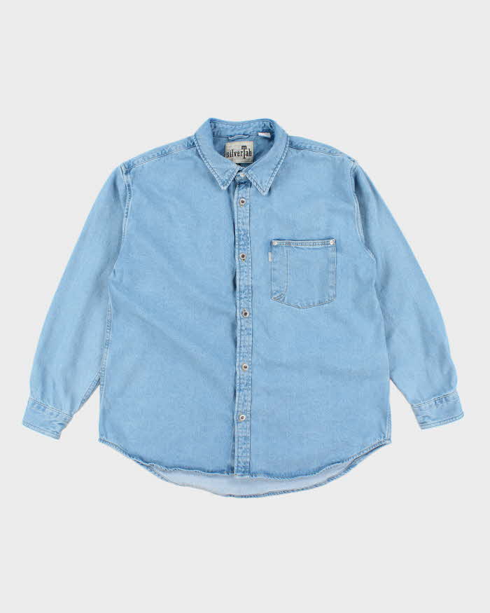 Vintage 2000's Levi's SilverTab Light Wash Denim Shirt - M