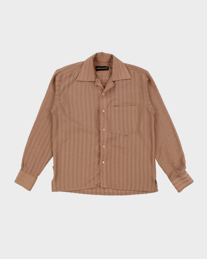 Vintage Emporio Armani All Over Print Textured Shirt - L