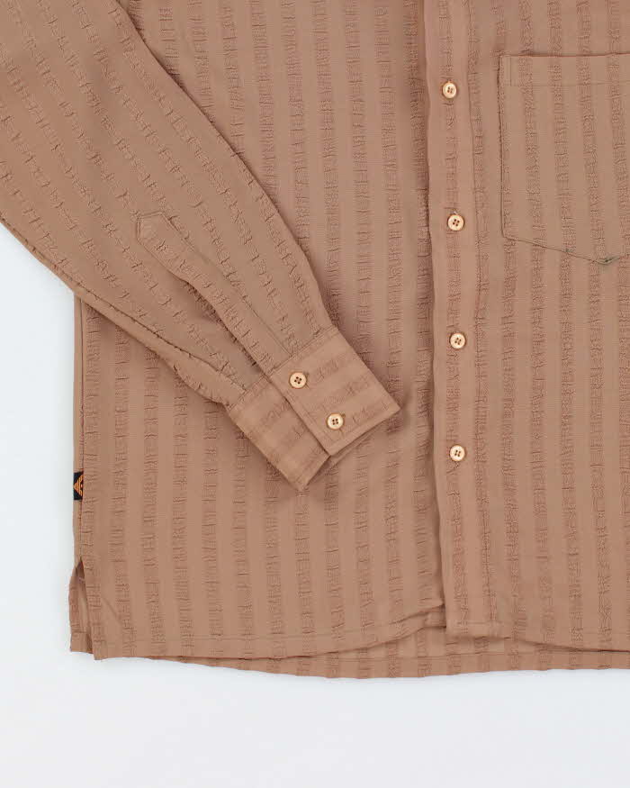 Vintage Emporio Armani All Over Print Textured Shirt - L
