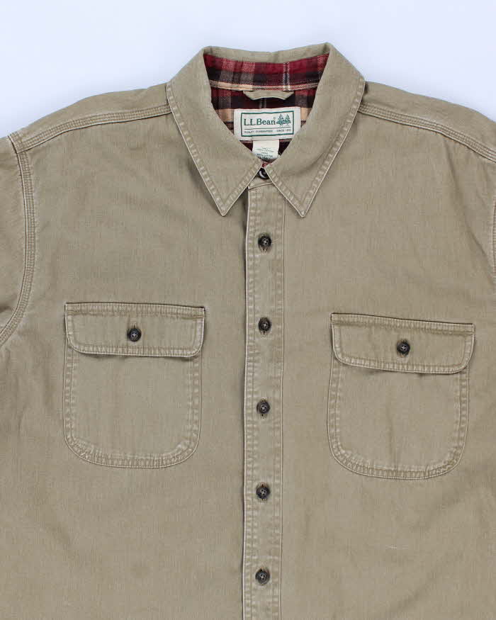 Vintage L.L. Bean Line Heavyweight Flannel Shirt - XL