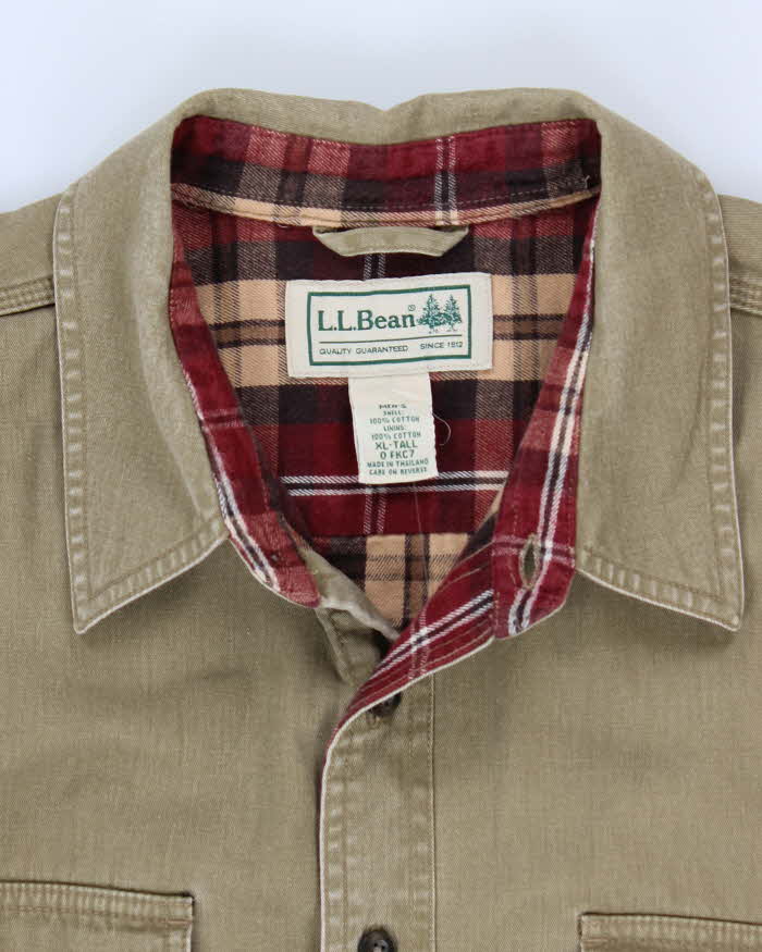 Vintage L.L. Bean Line Heavyweight Flannel Shirt - XL
