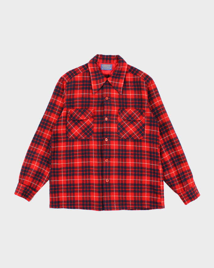 Vintage 70s Pendleton Wool Flannel Shirt - M