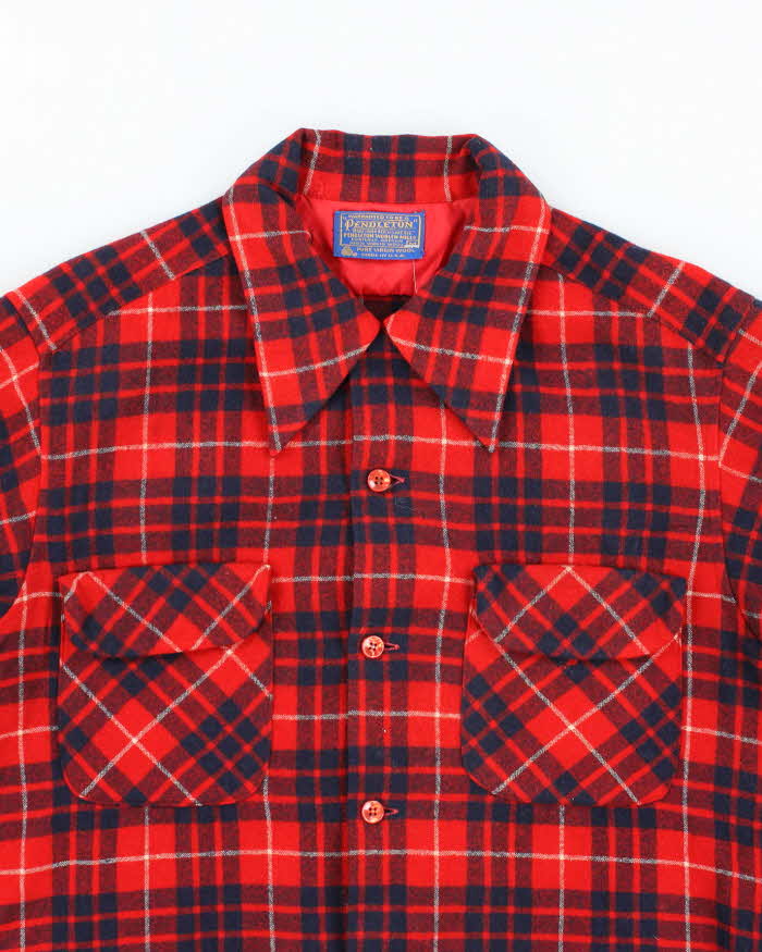 Vintage 70s Pendleton Wool Flannel Shirt - M