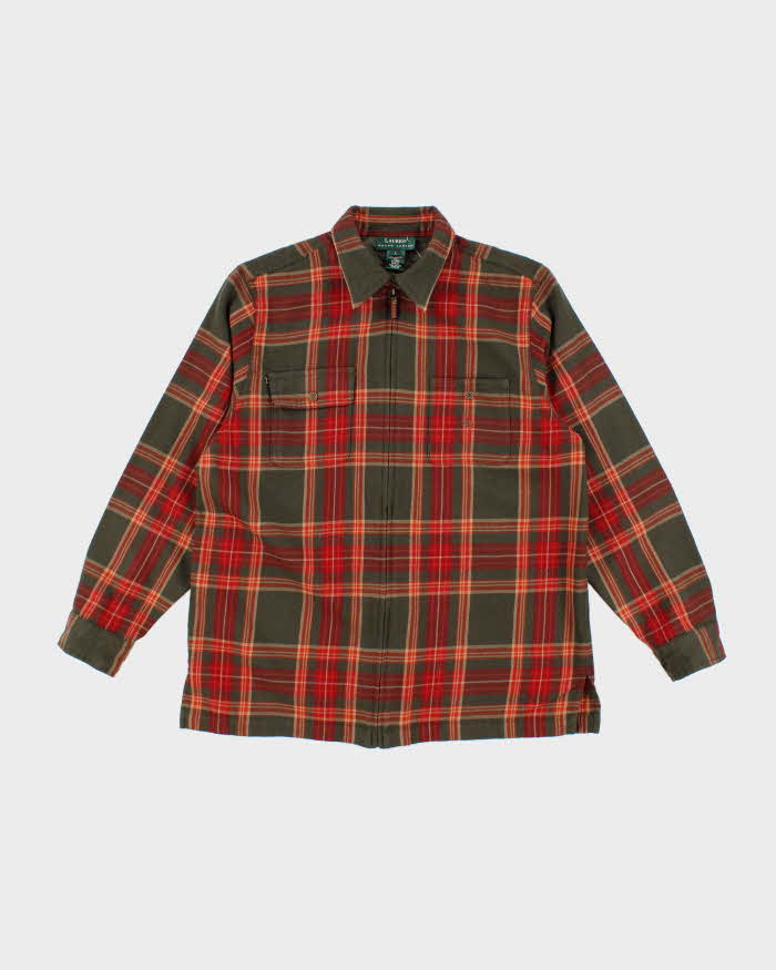 Vintage Ralph Lauren Wool Zip-up Flannel - L
